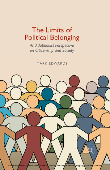 The Limits of Political Belonging main product photo