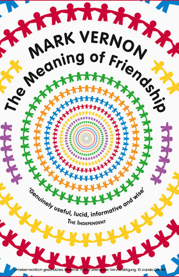 The Meaning of Friendship main product photo