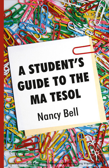 A Student's Guide to the MA TESOL main product photo