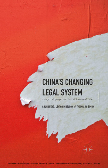 China's Changing Legal System main product photo