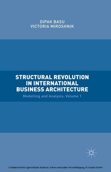 Structural Revolution in International Business Architecture, Volume 1 main product photo