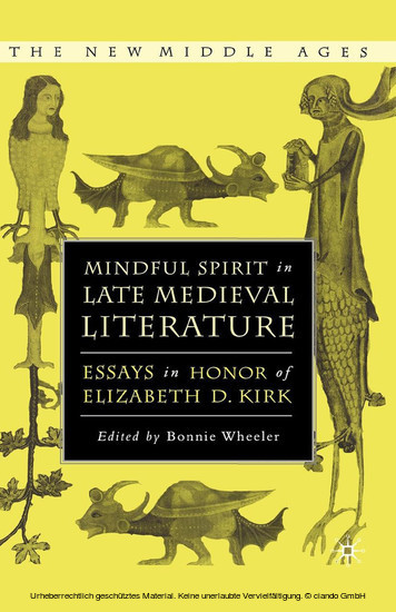 Mindful Spirit in Late Medieval Literature main product photo