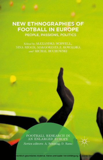 New Ethnographies of Football in Europe main product photo