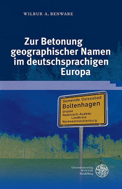 Zur Betonung geographischer Namen im deutschsprachigen Europa main product photo