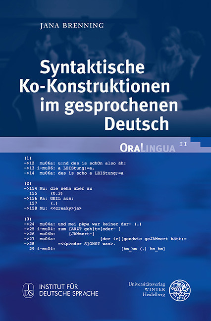 Syntaktische Ko-Konstruktionen im gesprochenen Deutsch main product photo