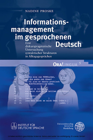 Informationsmanagement im gesprochenen Deutsch main product photo