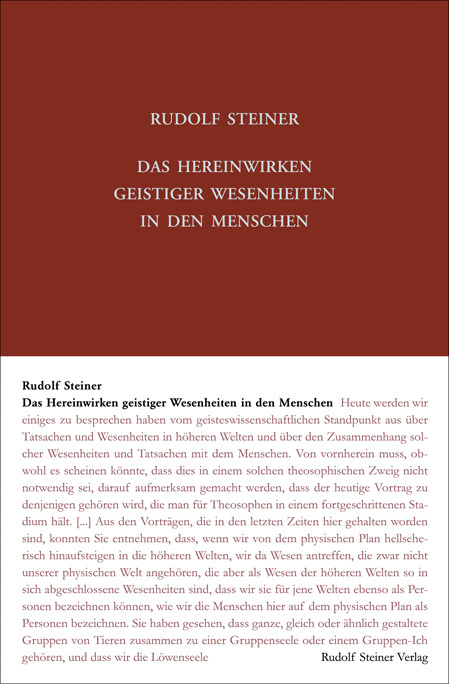 Das Hereinwirken geistiger Wesenheiten in den Menschen main product photo