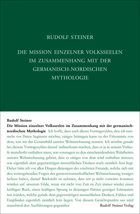 Die Mission einzelner Volksseelen im Zusammenhange mit der germanisch-nordischen Mythologie main product photo