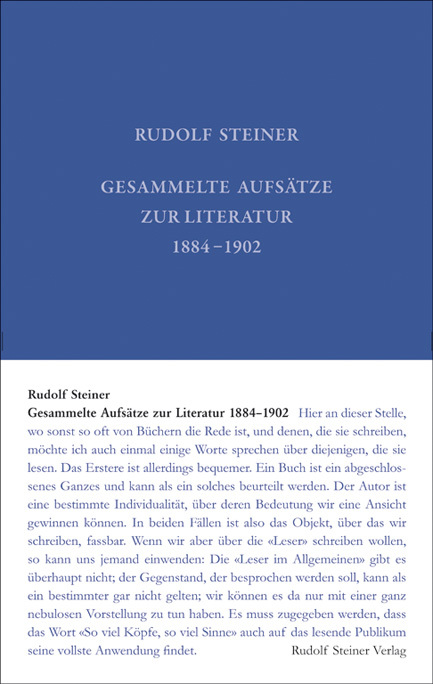 Gesammelte Aufsätze zur Literatur 1884-1902 main product photo