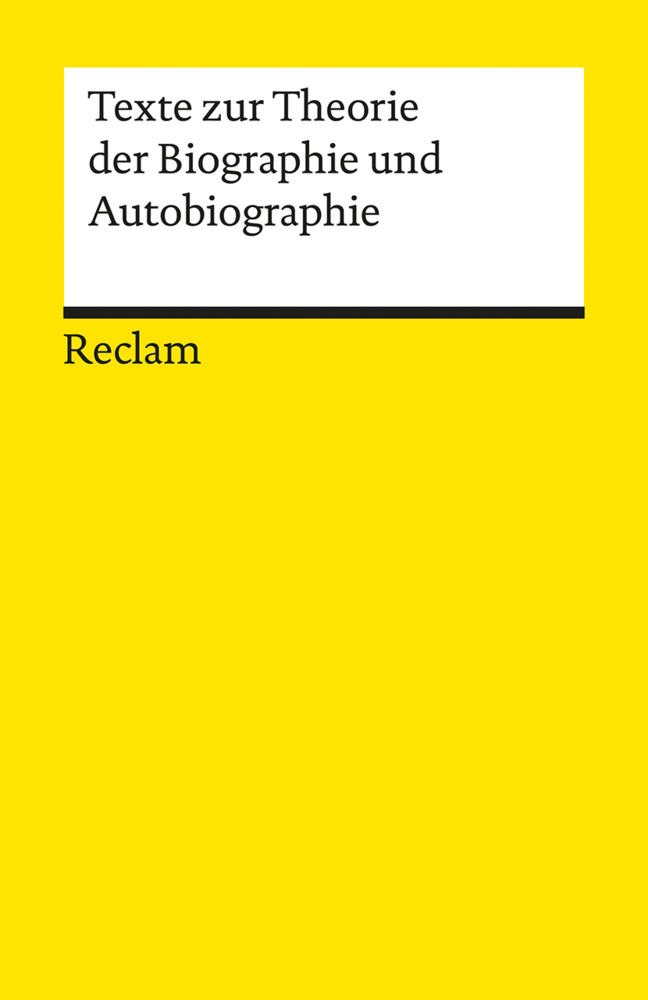Texte zur Theorie der Biographie und Autobiographie main product photo