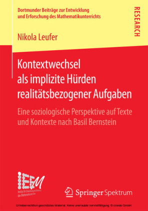 Kontextwechsel als implizite Hürden realitätsbezogener Aufgaben