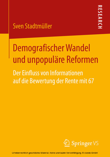 Demografischer Wandel und unpopuläre Reformen main product photo