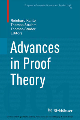 Advances in Proof Theory