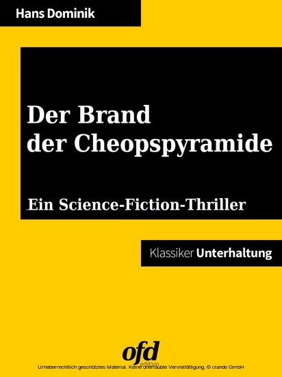 Der Brand der Cheopspyramide main product photo