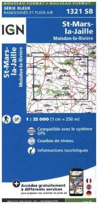 IGN Karte, Serie Bleue St.Mars la Jaille