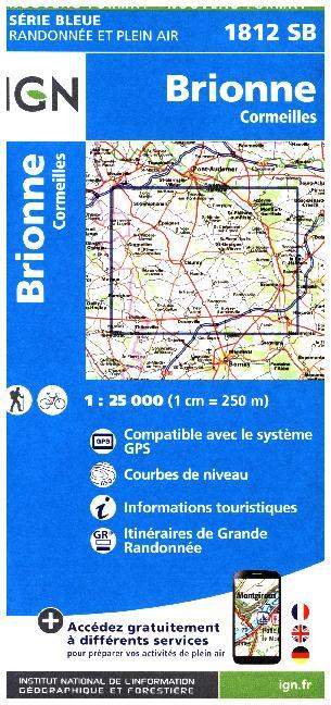 IGN Karte, Serie Bleue Brionne Cormeilles main product photo