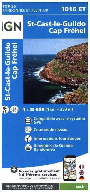 IGN Karte, Carte de randonnée (et plein air) St-Cast-le Guildo - Cap Fréhel main product photo