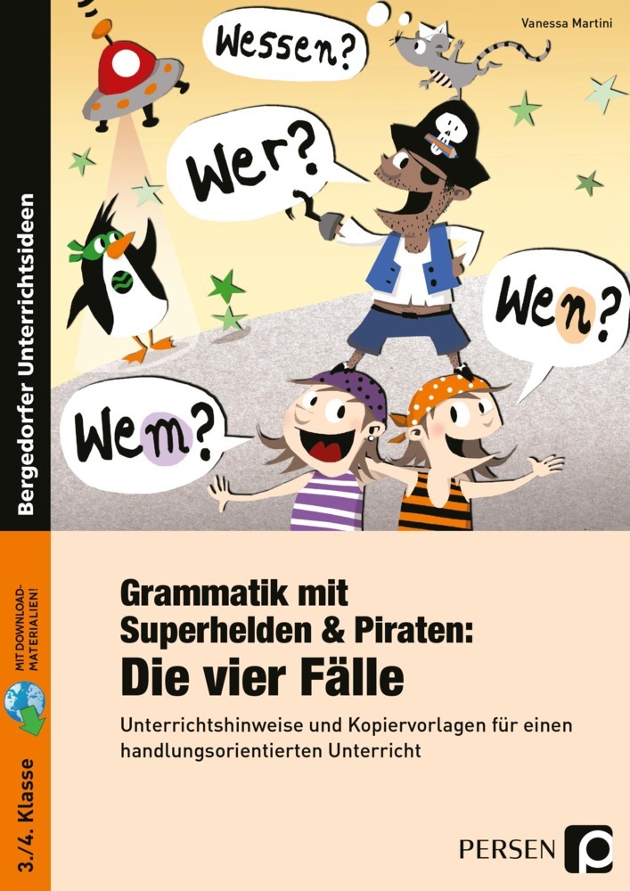 Grammatik mit Superhelden & Piraten: Die 4 Fälle main product photo
