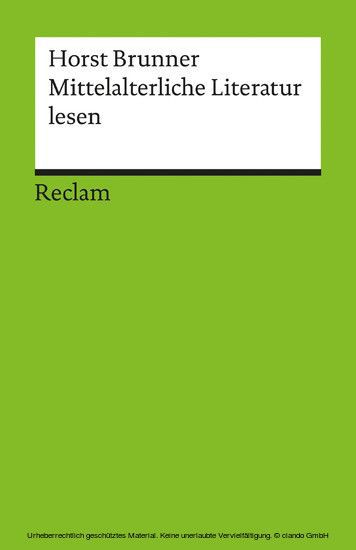 Mittelalterliche Literatur lesen main product photo