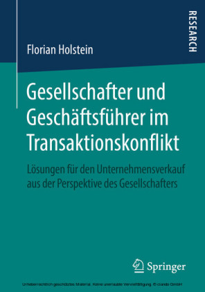 Gesellschafter und Geschäftsführer im Transaktionskonflikt