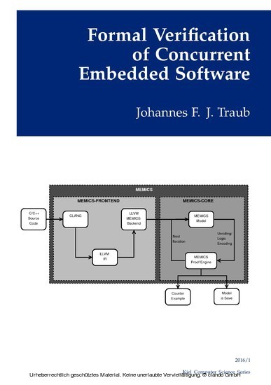 Formal Verification of Concurrent Embedded Software main product photo