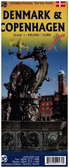 International Travel Map ITM Denmark main product photo