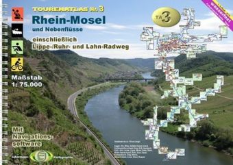 TourenAtlas TA3 Rhein-Mosel, m. 1 Beilage