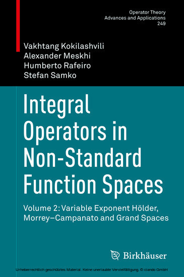 Integral Operators in Non-Standard Function Spaces main product photo