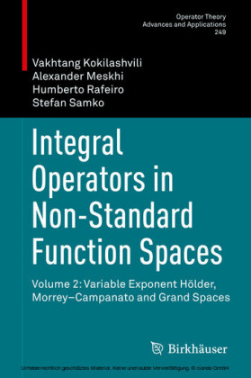 Integral Operators in Non-Standard Function Spaces