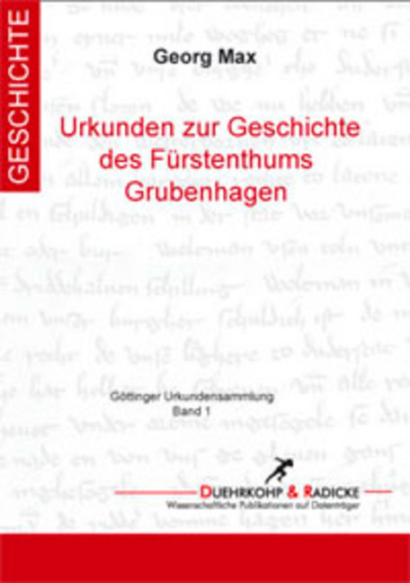 Urkundenbuch zur Geschichte des Fürstenthums Grubenhagen main product photo