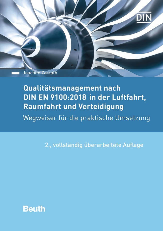 Qualitätsmanagement nach DIN EN 9100:2018 in der Luftfahrt, Raumfahrt und Verteidigung main product photo
