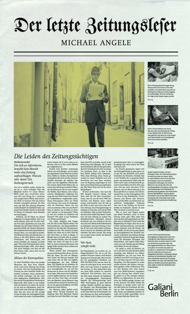 Der letzte Zeitungsleser main product photo