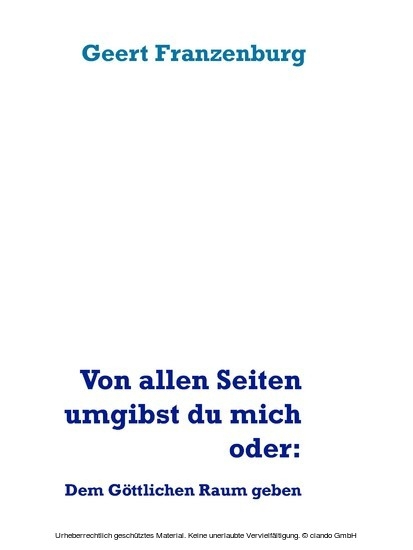 Von allen Seiten umgibst du mich oder: main product photo