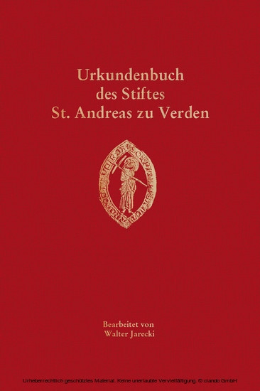 Urkundenbuch des Stiftes St. Andreas zu Verden main product photo