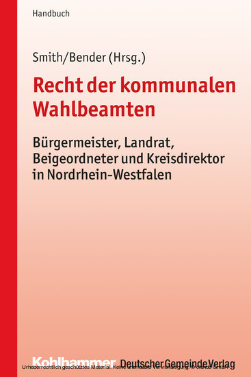Recht der kommunalen Wahlbeamten main product photo