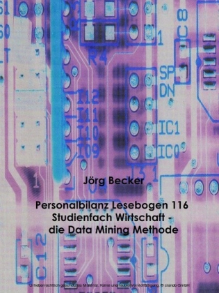 Personalbilanz Lesebogen 116 Studienfach Wirtschaft - die Data Mining Methode