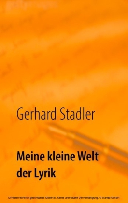 Meine kleine Welt der Lyrik