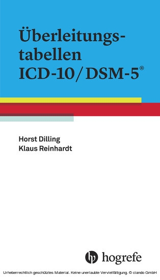 Überleitungstabellen ICD-10/DSM-5 main product photo