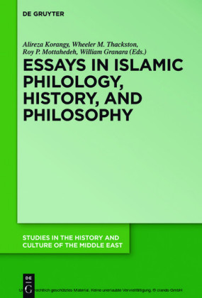 Essays in Islamic Philology, History, and Philosophy