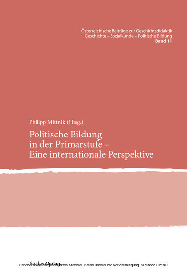 Politische Bildung in der Primarstufe - Eine internationale Perspektive main product photo