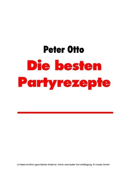 Die besten Partyrezepte main product photo