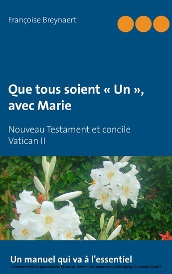 Que tous soient " Un ", avec Marie main product photo