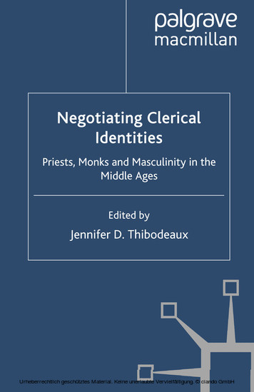 Negotiating Clerical Identities main product photo