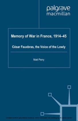 Memory of War in France, 1914-45