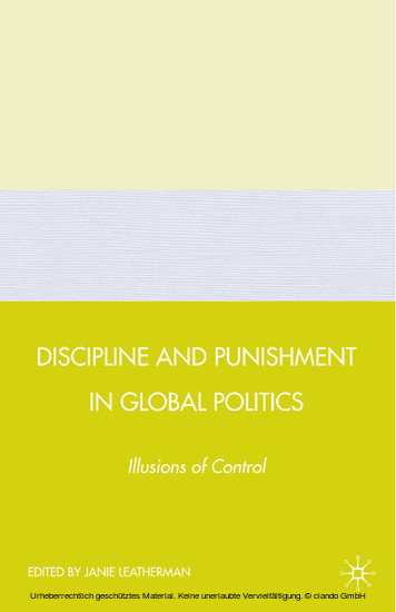 Discipline and Punishment in Global Politics main product photo