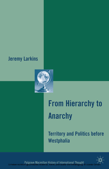 From Hierarchy to Anarchy main product photo