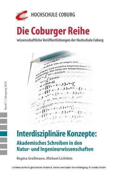 Interdisziplinäre Konzepte: Akademisches Schreiben in den Natur- und Ingenieurwissenschaften main product photo
