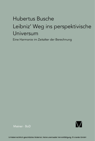 Leibniz' Weg ins perspektivische Universum main product photo
