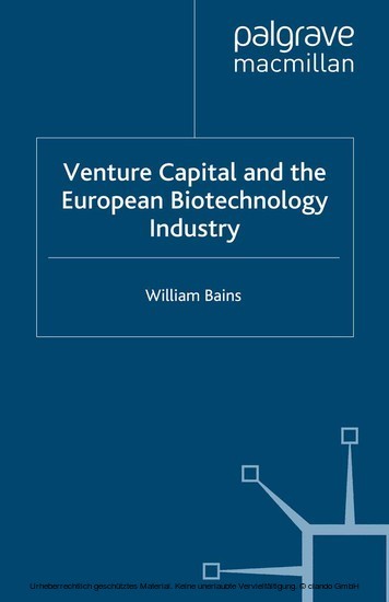 Venture Capital and the European Biotechnology Industry main product photo