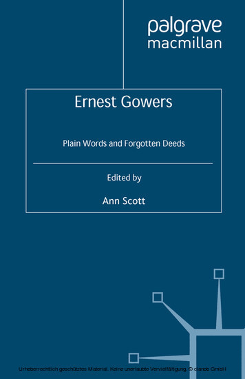 Ernest Gowers main product photo